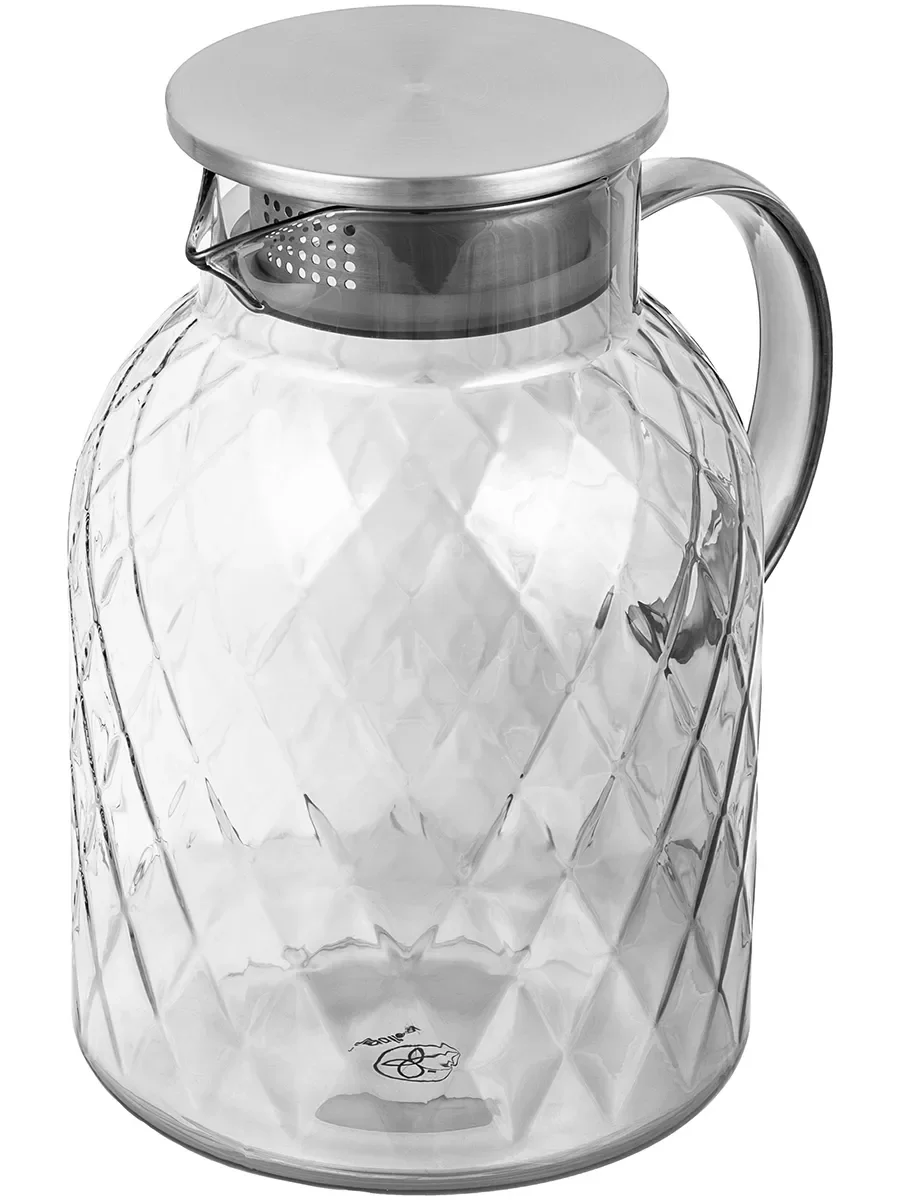 Кувшин 1,8 л Elan Gallery Crystal glass с метал. крышкой с силиконовым уплотнителем