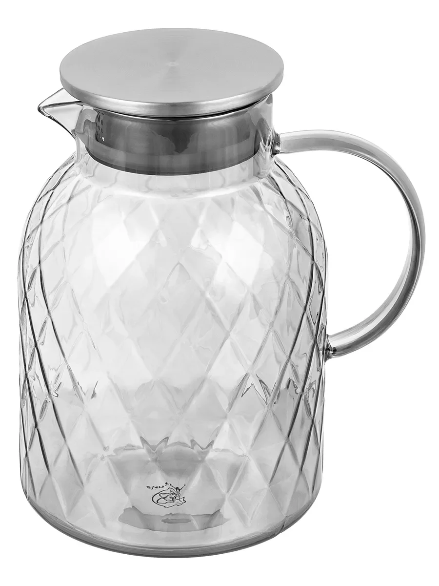 Кувшин 1,8 л Elan Gallery Crystal glass с метал. крышкой с силиконовым уплотнителем