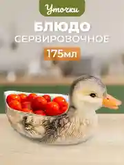 Блюдо сервировочное Elan Gallery "Уточка", 175 мл, 19*11*9,5 см