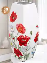 Ваза для цветов Elan Gallery "Маки" квадратная, 3,15 л