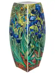 Ваза 3 л 12,5х12,5х28 см Elan Gallery Ирисы, квадратная