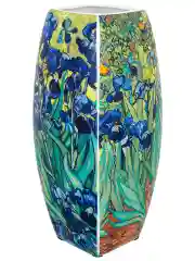 Ваза 3 л 12,5х12,5х28 см Elan Gallery Ирисы, квадратная