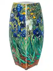 Ваза 3 л 12,5х12,5х28 см Elan Gallery Ирисы, квадратная