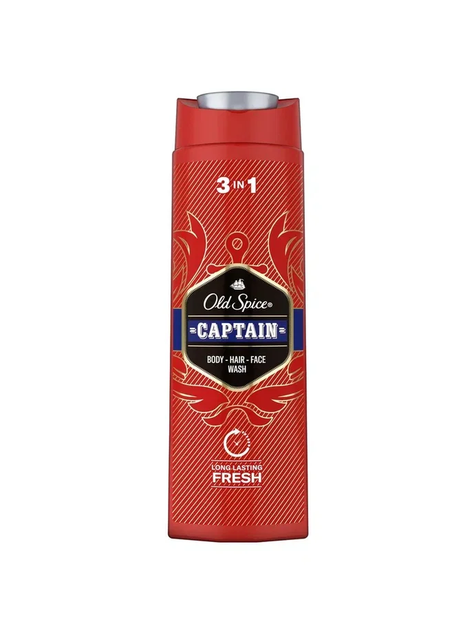 OLD SPICE мужской гель для душа + шампунь 3в1 Captain 400мл