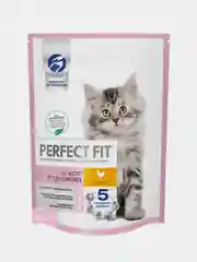 Cухой полнорационный корм PERFECT FIT™ для котят от 2 до 12 месяцев, с курицей, 650 г
