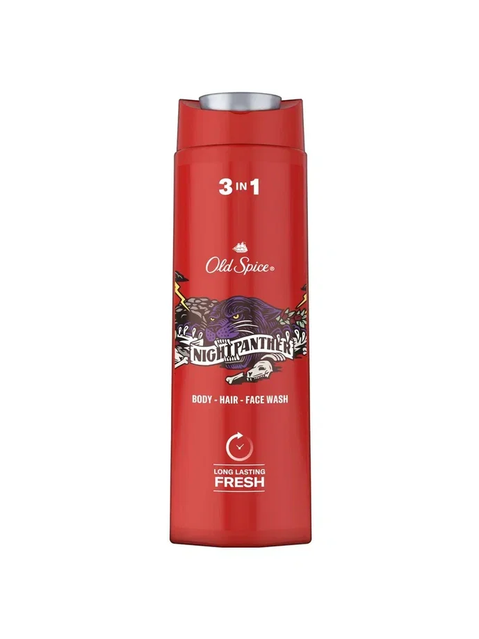 OLD SPICE мужской гель для душа + шампунь 3в1 Night Panther 400мл