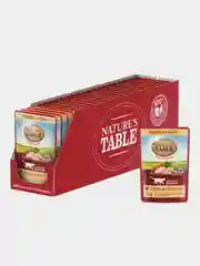 Влажный корм для кошек Natures Table, курица в соусе, 28 штук по 85 г