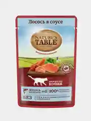 Влажный корм для кошек Nature’s Table™ Лосось в соусе, 28 шт по 85г