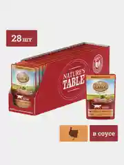 Влажный корм для кошек Nature’s Table™ Индейка в соусе, 28 шт по 85г