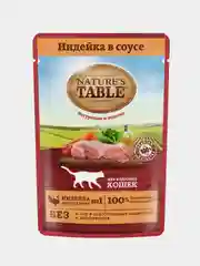 Влажный корм для кошек Nature’s Table™ Индейка в соусе, 28 шт по 85г