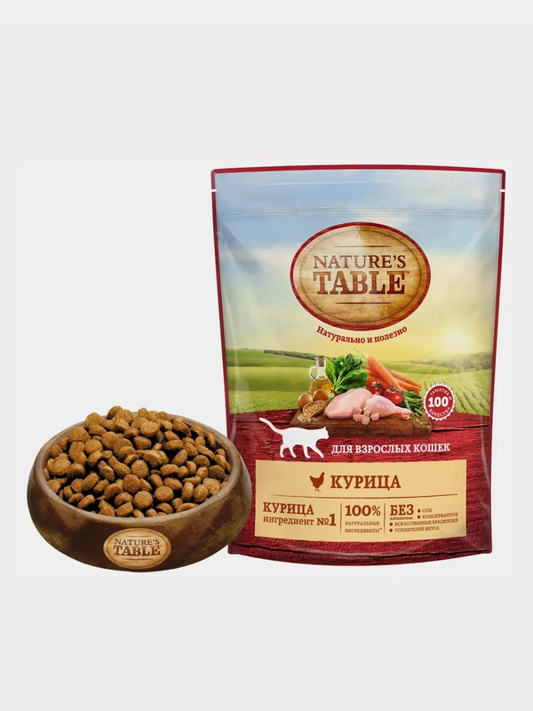 Сухой корм для кошек Nature’s Table™ Курица, 650г