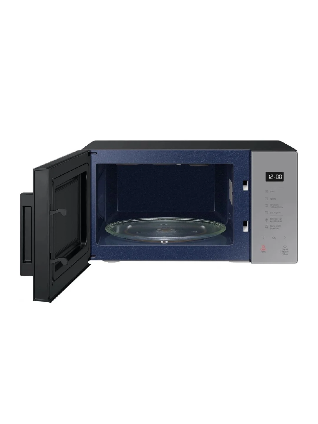 Микроволновая печь Samsung MG23T5018AG/BW, 800Вт, 23 л, серый