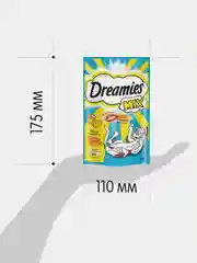 Лакомство Dreamies™ MIX для взрослых кошек, с лососем и сыром, 60г