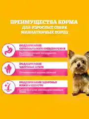 Сухой корм PEDIGREE® для собак миниатюрных пород, с говядиной, 1.2кг