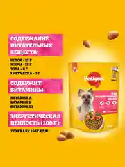 Сухой корм PEDIGREE® для собак миниатюрных пород, с говядиной, 600г
