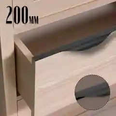 Ручка торцевая CAPPIO RP100BL, L=200 мм, цвет черный