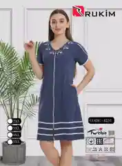 Красный халат женский ,Состав ткани - хлопок 80%  Вискоза - 20%,