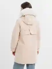 Бежевый зимняя куртка женская