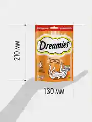 Лакомство для кошек Dreamies подушечки с курицей, 140г