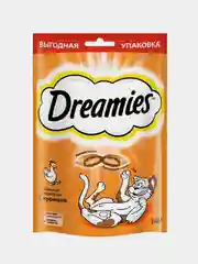 Лакомство для кошек Dreamies подушечки с курицей, 140г