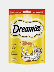 Лакомство для кошек Dreamies подушечки с сыром, 140г