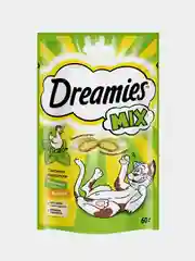 Лакомство Dreamies™ MIX для взрослых кошек, с мятой и курицей, 60г