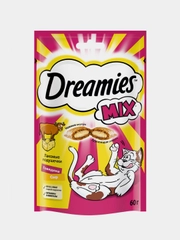 Лакомство Dreamies™ для взрослых кошек с говядиной и сыром «MIX (Микс) говядина, сыр», 60г