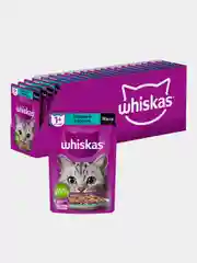 Влажный корм WHISKAS® для кошек, желе с говядиной и кроликом, 28 шт по 75г
