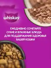 Влажный корм WHISKAS® «Мясная коллекция» для кошек, с курицей, 28 шт по 75г
