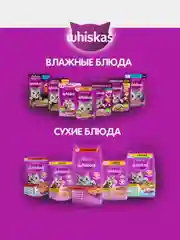 Влажный корм WHISKAS® «Мясная коллекция» для кошек, с курицей, 28 шт по 75г