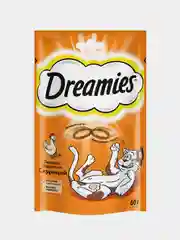 Лакомство для кошек Dreamies подушечки с курицей, 60г