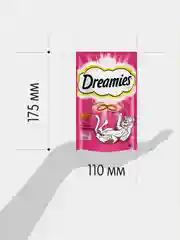 Лакомство для кошек Dreamies подушечки с говядиной, 60г