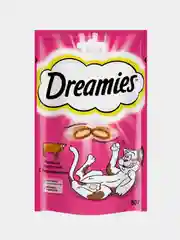 Лакомство для кошек Dreamies подушечки с говядиной, 60г