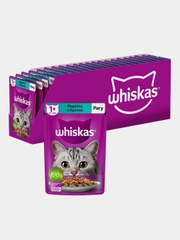 Влажный корм WHISKAS® для кошек, рагу с индейкой и кроликом, 28 шт по 75г