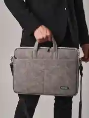 Серый сумка для ноутбука с диагональю экрана 13" ,14", 15,6" дюйма, портфель для документов