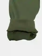 Зелёный хаки брюки тонкие с принтом