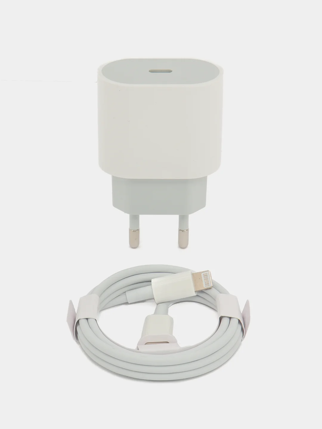 Блок питания для iPhone, 25w, с быстрой зарядкой, с кабелем Type-C - lightning, зарядка