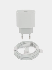 Блок питания для iPhone 20W, Type-C,кабель Type-C, с быстрой зарядкой, адаптер, зарядник
