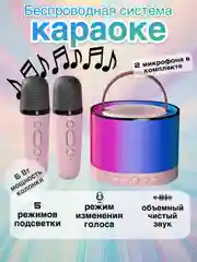 Детское беспроводное караоке-колонка с микрофоном