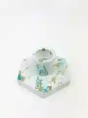 Бирюзовый подсвечники для столовых свечей из гипса, 2 шт