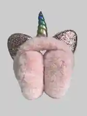 Коричневый наушники меховые с ушками для прогулок, складывающиеся