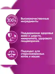 Сухой корм WHISKAS® для кошек «Подушечки с паштетом. Ассорти с курицей и индейкой», 13.8кг