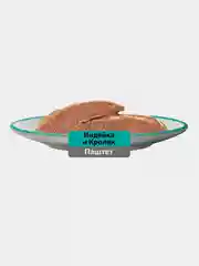 Влажный корм WHISKAS® для кошек, паштет с индейкой и кроликом, 28 шт по 75г