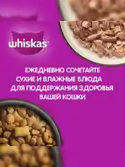 Влажный корм WHISKAS® для кошек, паштет с индейкой и кроликом, 28 шт по 75г