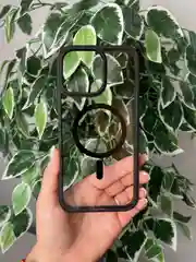 Угольный прозрачный чехол для Apple iPhone 16 Pro MAX с силиконовым кантом Crystal Case