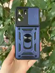 Темно-синий чехол противоударный armors для Honor 90 Lite / Хонор 90 Лайт с защитой камеры
