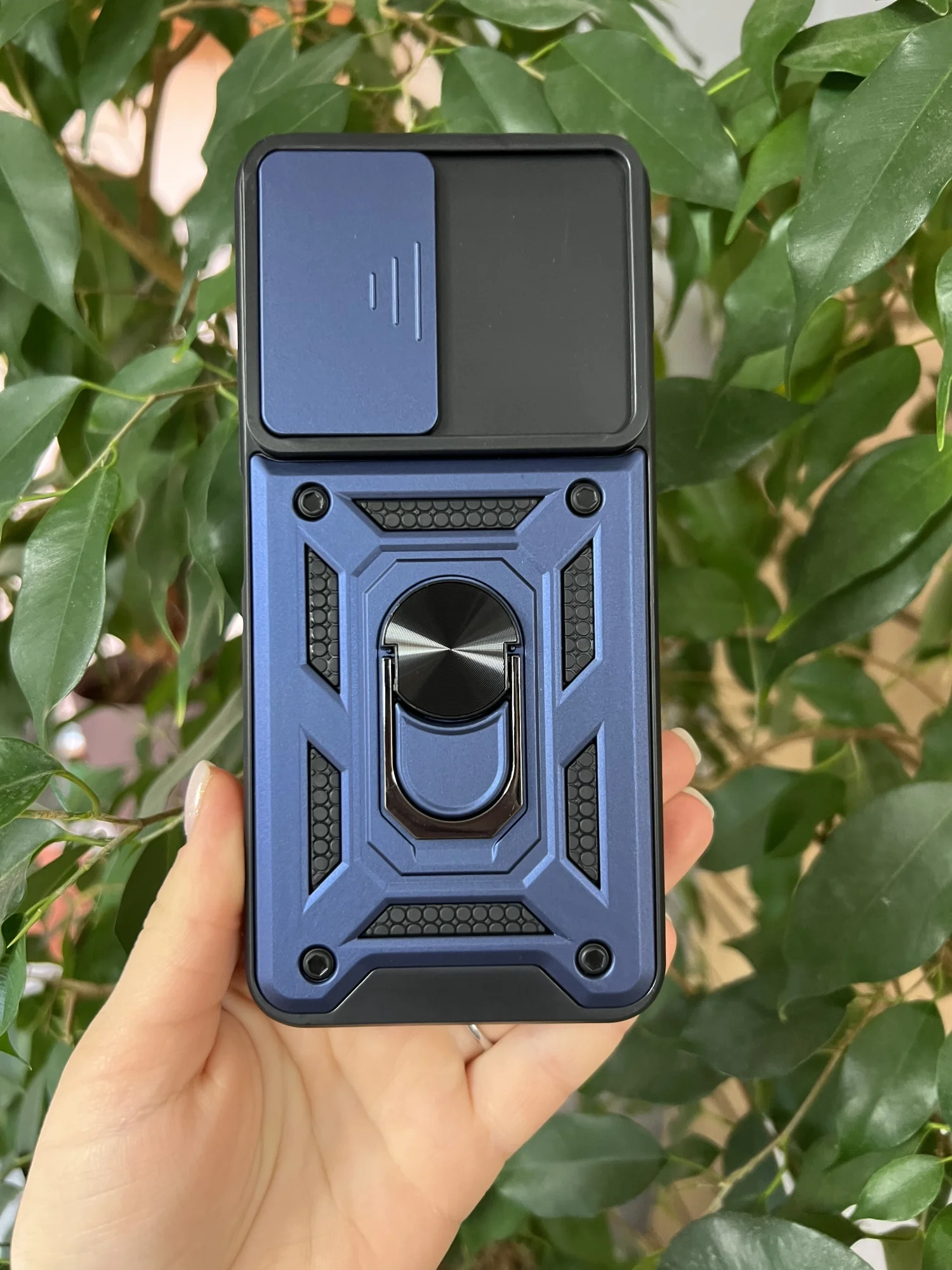 Темно-синий чехол противоударный armors для Honor 90 Lite / Хонор 90 Лайт с защитой камеры