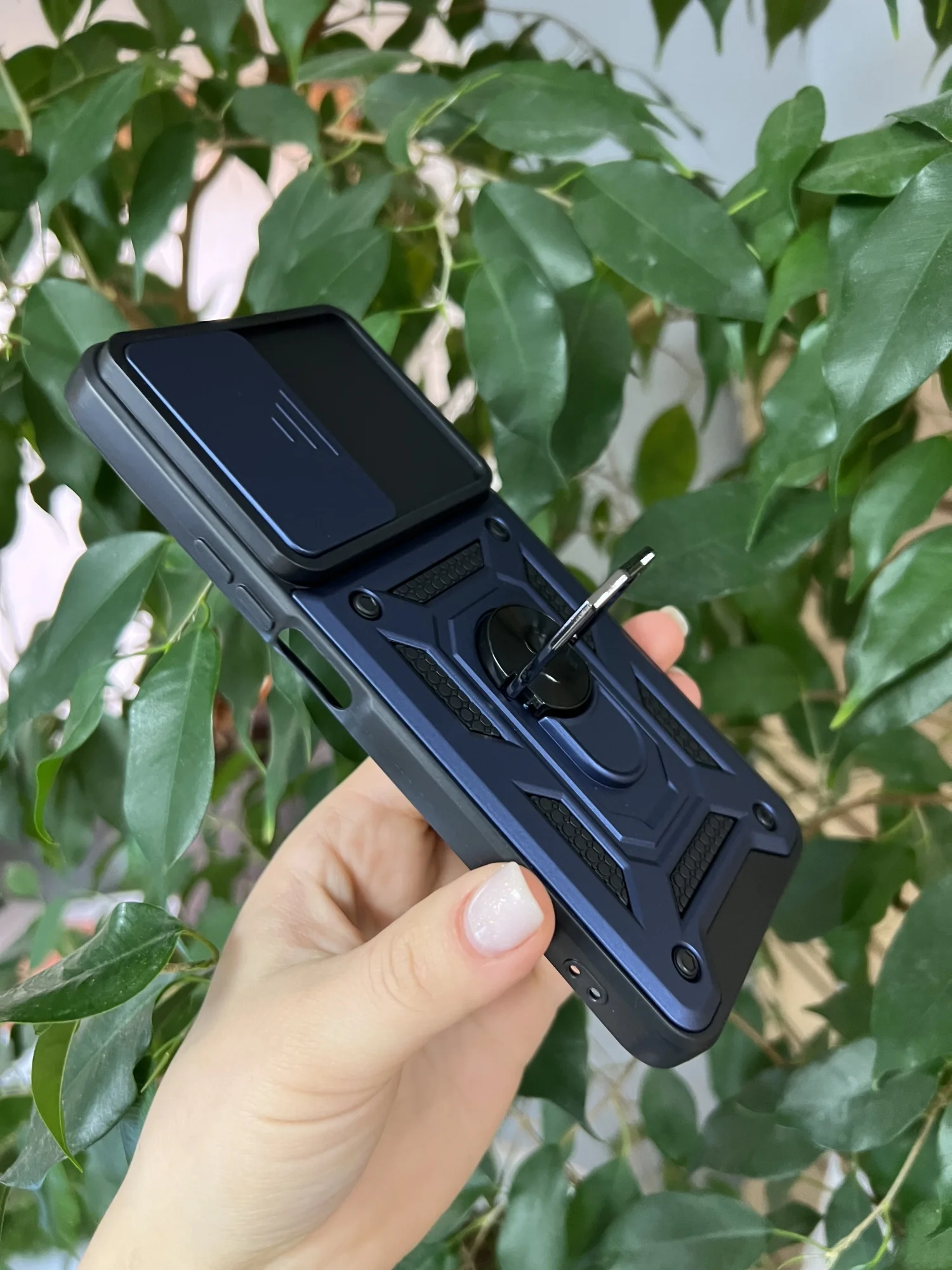 Темно-синий чехол противоударный armors для Honor 90 Lite / Хонор 90 Лайт с защитой камеры