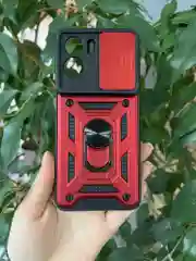 Красный чехол противоударный armors для Honor 90 Lite / Хонор 90 Лайт с защитой камеры