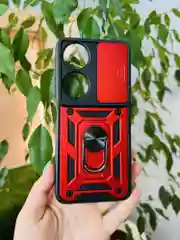 Красный чехол противоударный armors для Honor X7B / Хонор Х7В с защитой камеры